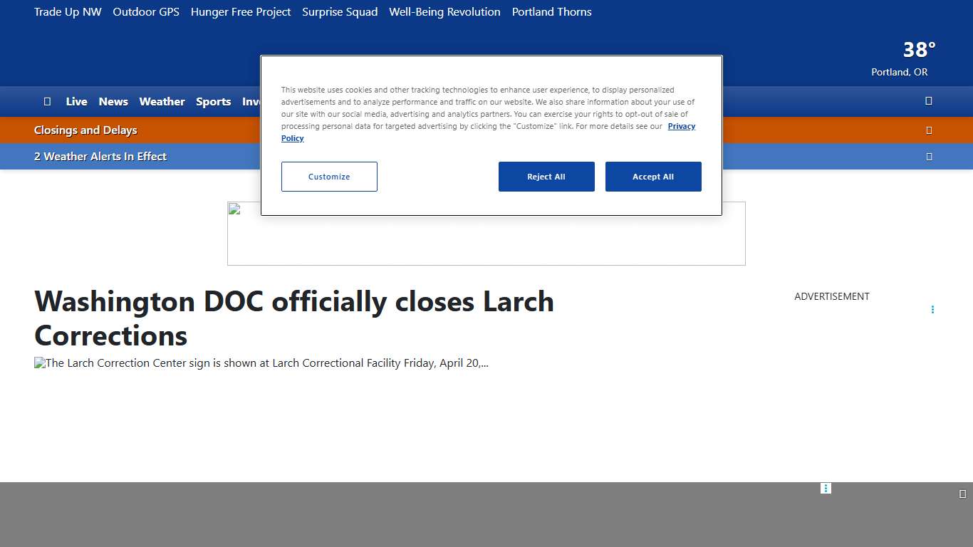 Washington DOC officially closes Larch Corrections